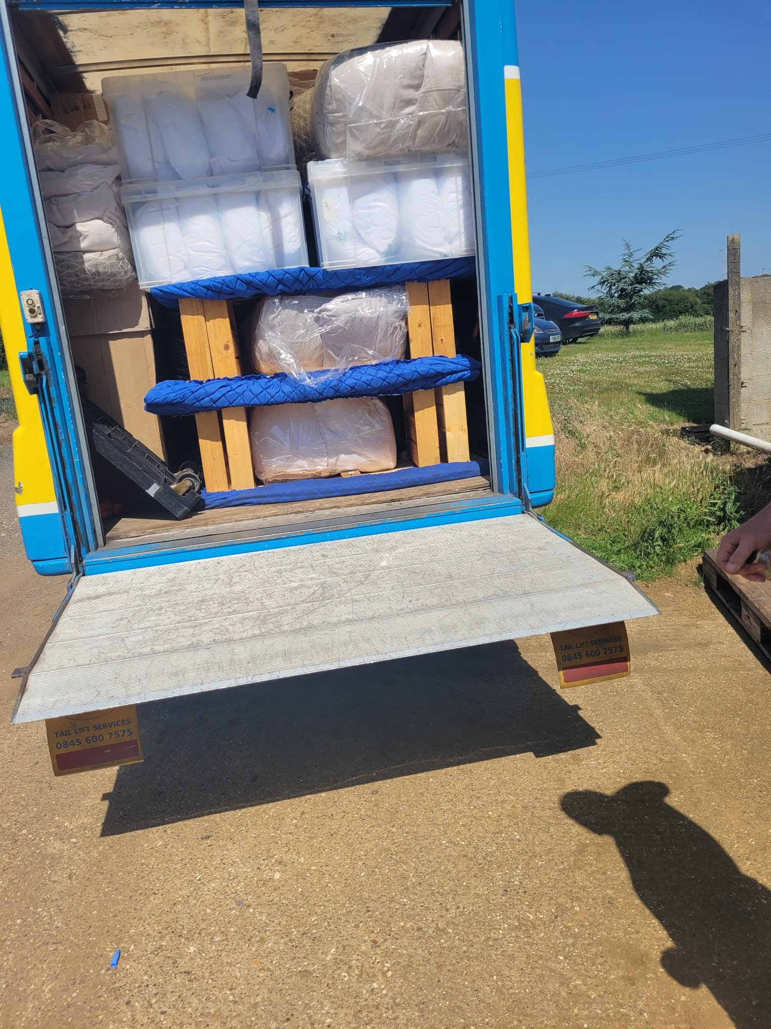 Furniture wrapped, blanketed and loaded ready for a long-distance move